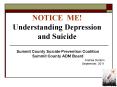 NOTICE ME! Understanding Depression and Suicide PowerPoint PPT Presentation