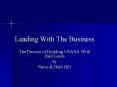 Leading With The Business PowerPoint PPT Presentation