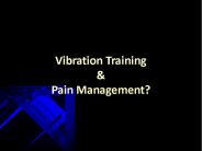 Vibration Training