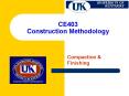CE403 Construction Methodology PowerPoint PPT Presentation