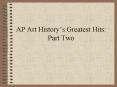 AP Art History PowerPoint PPT Presentation