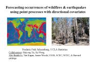 Forecasting occurrences of wildfires