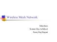 Wireless Mesh Network PowerPoint PPT Presentation