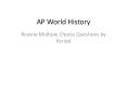 AP World History PowerPoint PPT Presentation