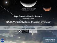 NASA Vehicle Systems Program Overview