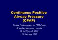 Continuous Positive Airway Pressure (CPAP) PowerPoint PPT Presentation