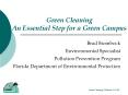 Green Cleaning An Essential Step for a Green Campus PowerPoint PPT Presentation