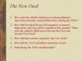 The New Deal PowerPoint PPT Presentation