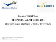 WP2 - ICZM disciplines tools