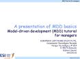 Awareness  Model-driven development (MDD) tutorial for managers PowerPoint PPT Presentation