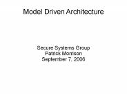 Model Driven Architecture
