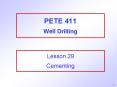 PETE 411 Well Drilling PowerPoint PPT Presentation