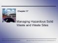 Managing Hazardous Solid Waste and Waste Sites PowerPoint PPT Presentation