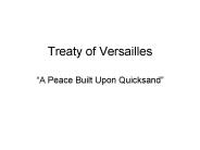 Treaty of Versailles