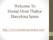 hostal mont thabor barcelona spain