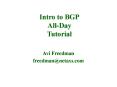 Intro to BGP All-Day Tutorial PowerPoint PPT Presentation