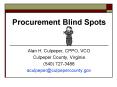 Procurement Blind Spots PowerPoint PPT Presentation
