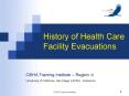 History of Health Care Facility Evacuations PowerPoint PPT Presentation