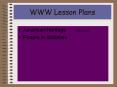 WWW Lesson Plans PowerPoint PPT Presentation