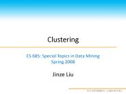 Clustering