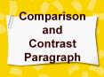Comparison and Contrast Paragraph PowerPoint PPT Presentation