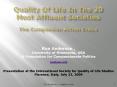Quality Of Life In The 20 Most Affluent Societies The Compassion Action Index PowerPoint PPT Presentation
