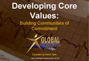Developing Core Values: Building Communities of Commitment