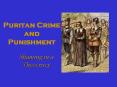 Puritan Crime and Punishment PowerPoint PPT Presentation