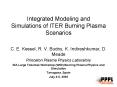 Integrated Modeling and Simulations of ITER Burning Plasma Scenarios PowerPoint PPT Presentation