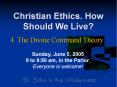 Christian Ethics. How Should We Live? PowerPoint PPT Presentation