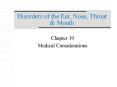 Disorders of the Ear, Nose, Throat PowerPoint PPT Presentation