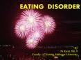EATING DISORDER PowerPoint PPT Presentation
