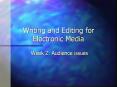 Writing and Editing for Electronic Media PowerPoint PPT Presentation