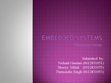 Embedded Systems