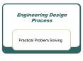 Engineering Design Process PowerPoint PPT Presentation