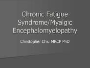 Chronic Fatigue Syndrome/Myalgic Encephalomyelopathy