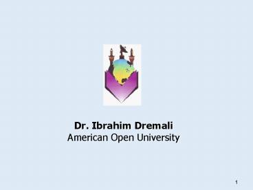 Dr. Ibrahim Dremali