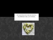 Suggestions for sending flowers for a funeral