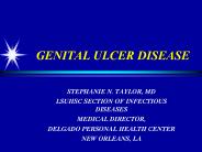 GENITAL ULCER DISEASE