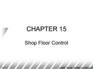 Shop Floor Control