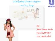 Marketing Project Report on Lux Soap PowerPoint PPT Presentation