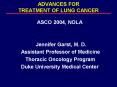 ADVANCES FOR TREATMENT OF LUNG CANCER PowerPoint PPT Presentation