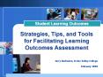 Strategies, Tips, and Tools for Facilitating Learning Outcomes Assessment PowerPoint PPT Presentation