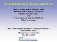 Extended Discharge Testing with FE-25 Mark L. Robin, Eric F. Forssell, Jason Ouellette and Matthew A. Harrison Hughes Associates, Inc. and Tyler Aebersold and Brad Stillwell Fike Corporation  2003 Halon Options Technical Working Conference Sheraton PowerPoint PPT Presentation