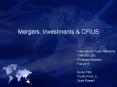 Mergers, Investments PowerPoint PPT Presentation