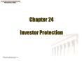 Chapter 24 Investor Protection PowerPoint PPT Presentation