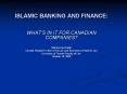 ISLAMIC BANKING AND FINANCE: PowerPoint PPT Presentation