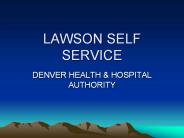 LAWSON SELF SERVICE