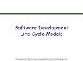 Software Development Life-Cycle Models PowerPoint PPT Presentation
