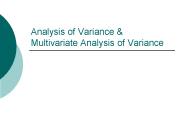 Analysis of Variance